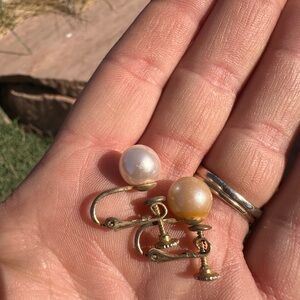 Faux Pearl CLIP-ON/SCREW BACK Earrings